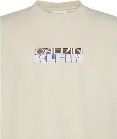 Calvin Klein Ss 16S Tc Block Gra Erkek Bisiklet Yaka T-Shirt