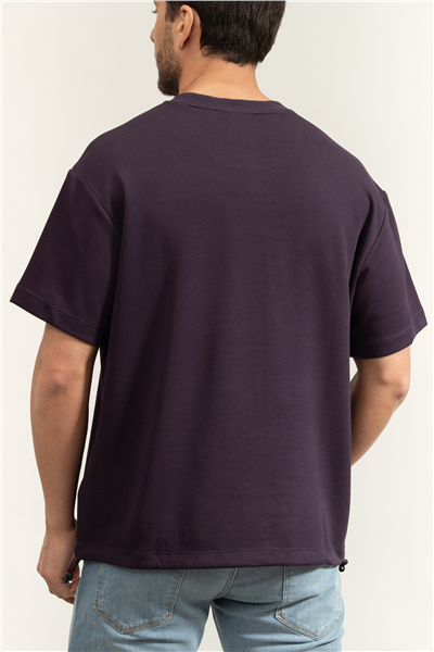 Calvin Klein SS 2 Tone Pique Bungee Tee Erkek Bisiklet Yaka T-Shirt