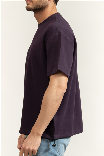 Calvin Klein SS 2 Tone Pique Bungee Tee Erkek Bisiklet Yaka T-Shirt