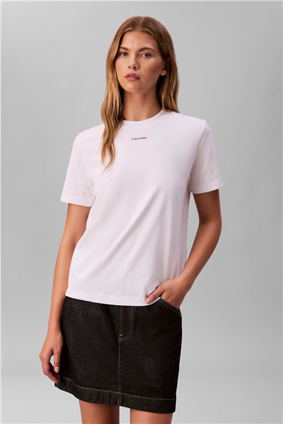 Calvin Klein SS 20S Classic Logo Tee Kadın Bisiklet Yaka T-Shirt