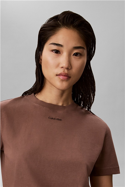 Calvin Klein SS 20S Classic Logo Tee Kadın Bisiklet Yaka T-Shirt