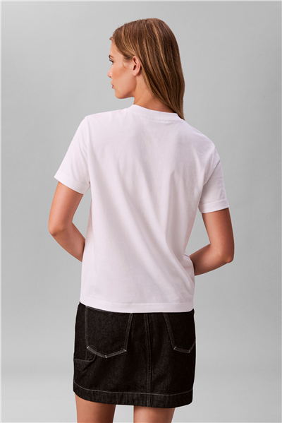 Calvin Klein SS 20S Classic Logo Tee Kadın Bisiklet Yaka T-Shirt