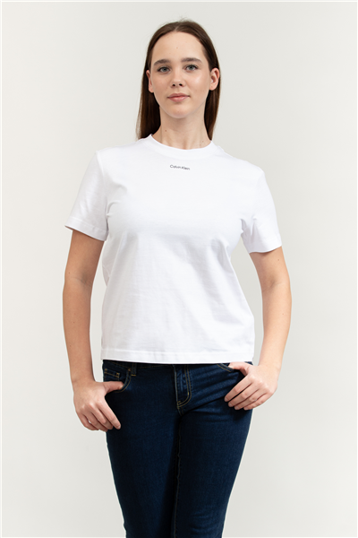 Calvin Klein SS 20S Classic Logo Tee Kadın Bisiklet Yaka T-Shirt