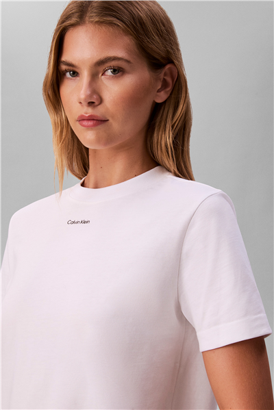 Calvin Klein SS 20S Classic Logo Tee Kadın Bisiklet Yaka T-Shirt