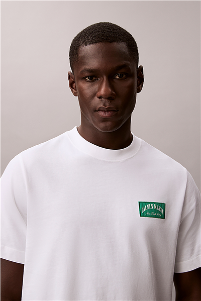 Calvin Klein Ss 20S Easy Collegia Erkek Bisiklet Yaka T-Shirt