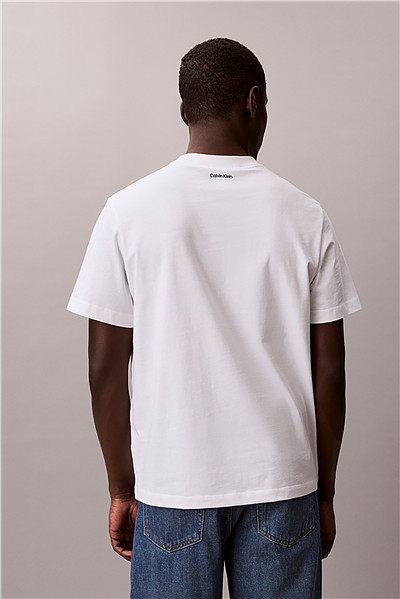 Calvin Klein Ss 20S Easy Collegia Erkek Bisiklet Yaka T-Shirt