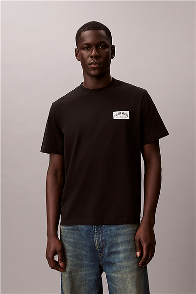 Calvin Klein Ss 20S Easy Collegia Erkek Bisiklet Yaka T-Shirt