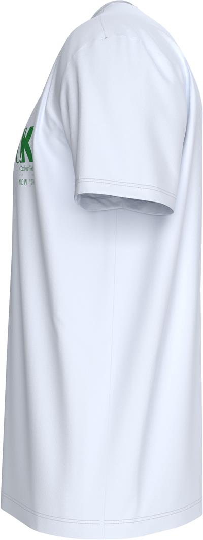 Calvin Klein Ss 20S Eu Ck Overlap Graphic Tee Erkek Bisiklet Yaka T-Shirt