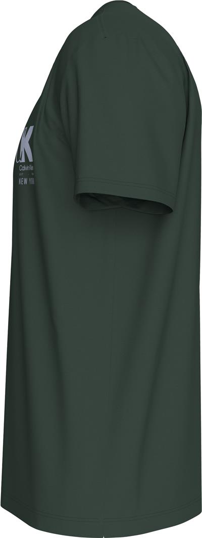 Calvin Klein Ss 20S Eu Ck Overlap Graphic Tee Erkek Bisiklet Yaka T-Shirt