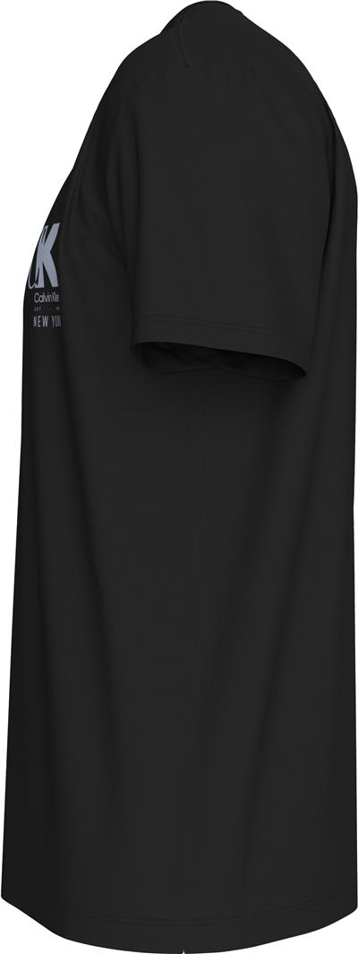 Calvin Klein Ss 20S Eu Ck Overlap Graphic Tee Erkek Bisiklet Yaka T-Shirt