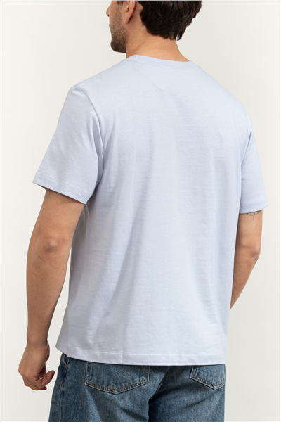 Calvin Klein SS 20S LN Calvin Script Graphic Erkek Bisiklet Yaka T-Shirt