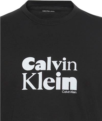 Calvin Klein Ss 30S Eu Bold Grap Erkek Bisiklet Yaka T-Shirt