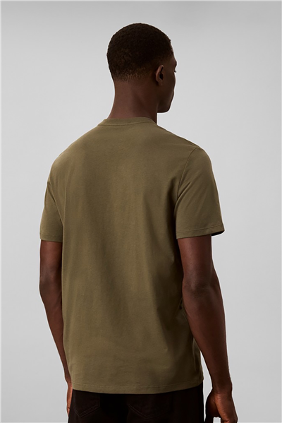 Calvin Klein Ss 30S Eu Boxed Calvin Graphic T Erkek Bisiklet Yaka T-Shirt Yeşil