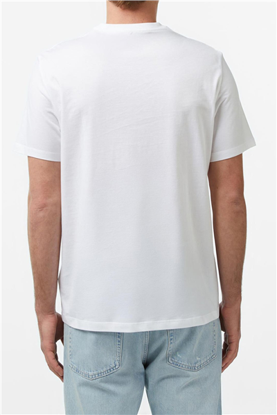 Calvin Klein Ss 30S Eu Wholesale Erkek Bisiklet Yaka T-Shirt Beyaz
