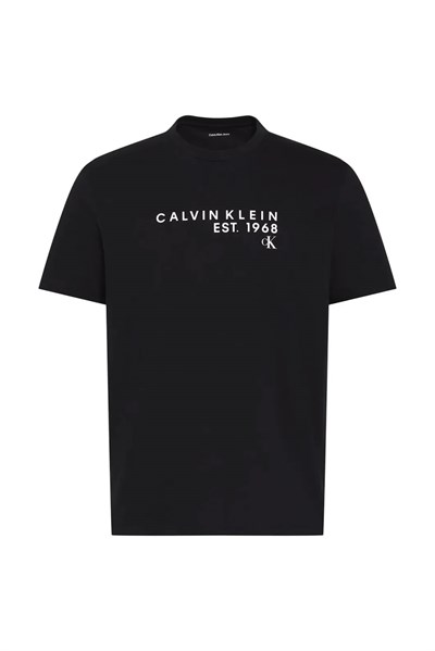 Calvin Klein Ss 30S Eu Wholesale Erkek Bisiklet Yaka T-Shirt Siyah