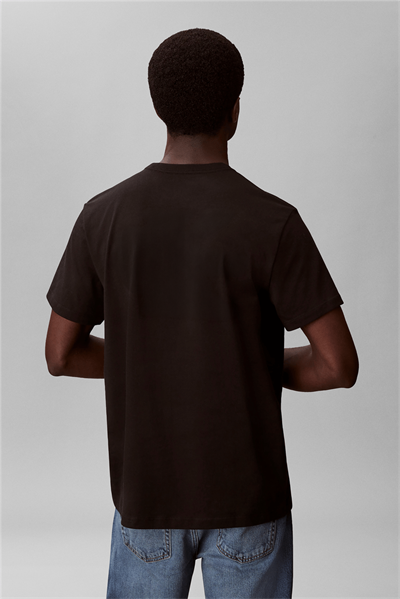 Calvin Klein Ss 30S Eu Wholesale Erkek Bisiklet Yaka T-Shirt Siyah