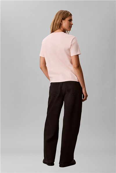 Calvin Klein Ss Baby Terry Hero Monologo Tee Kadın Bisiklet Yaka T-Shirt
