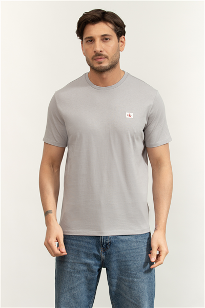 Calvin Klein SS Badge 30S Jersey Classic Tee Erkek Bisiklet Yaka T-Shirt
