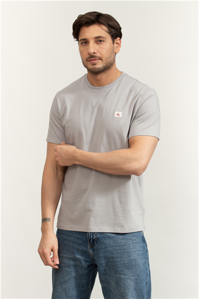 Calvin Klein SS Badge 30S Jersey Classic Tee Erkek Bisiklet Yaka T-Shirt