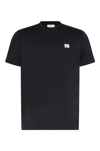 Calvin Klein SS Badge 30S Jersey Classic Tee Erkek Bisiklet Yaka T-Shirt Siyah