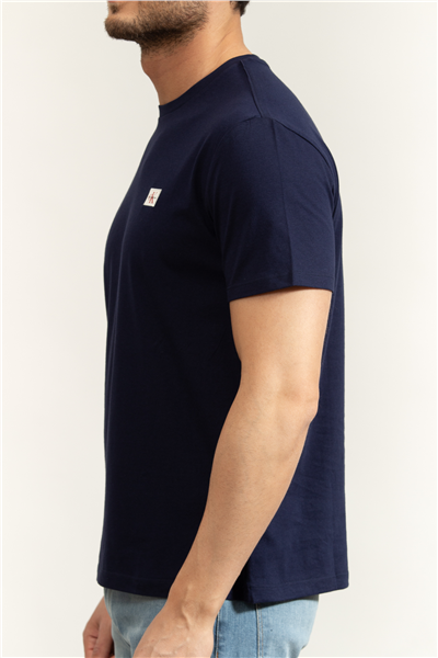 Calvin Klein Ss Badge 30S Jersey Erkek Bisiklet Yaka T-Shirt