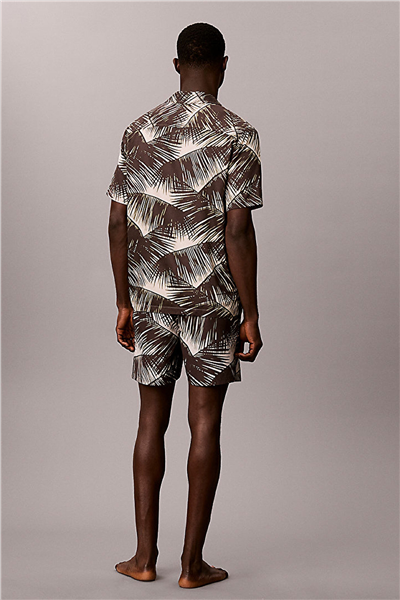 Calvin Klein S/S Button Down Erkek Bisiklet Yaka T-Shirt