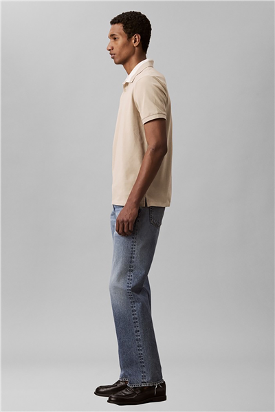Calvin Klein Ss Casual Pique Collar Block Pol Erkek Polo Yaka T-Shirt Gri