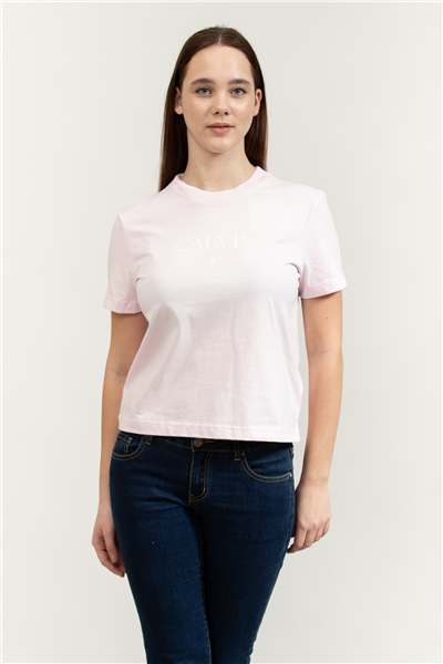 Calvin Klein SS Cktail Concept Graphic Tee Kadın Bisiklet Yaka T-Shirt