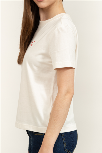 Calvin Klein SS Cktail Concept Graphic Tee Kadın Bisiklet Yaka T-Shirt