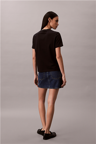 Calvin Klein Ss Classic Ck Nyc Lo Kadın Bisiklet Yaka T-Shirt