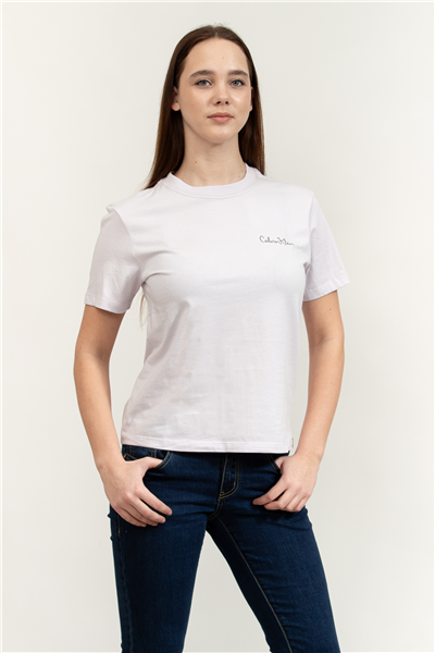Calvin Klein SS Classic Graphic Tee Kadın Bisiklet Yaka T-Shirt