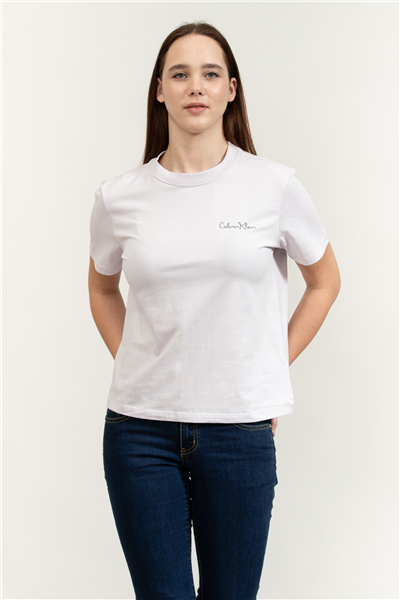 Calvin Klein SS Classic Graphic Tee Kadın Bisiklet Yaka T-Shirt