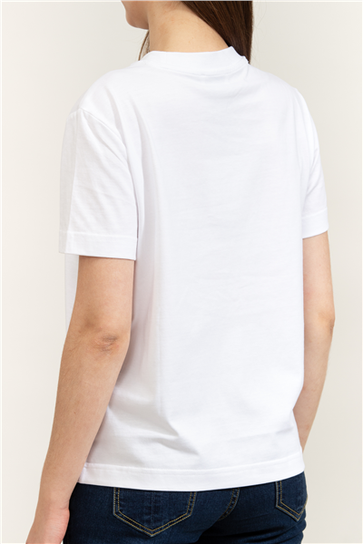 Calvin Klein SS Classic Monologo Metallic Cne Kadın Bisiklet Yaka T-Shirt