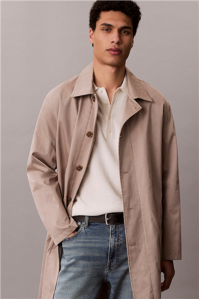Calvin Klein Ss Cotton Waffle Polo Collarswtr Erkek Triko Beyaz