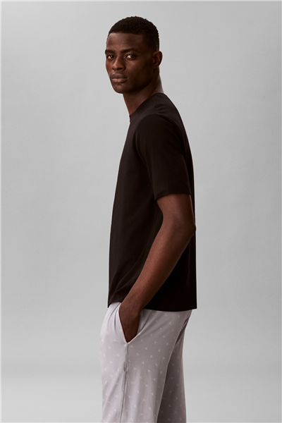 Calvin Klein S/S Crew Neck Erkek Bisiklet Yaka T-Shirt Siyah