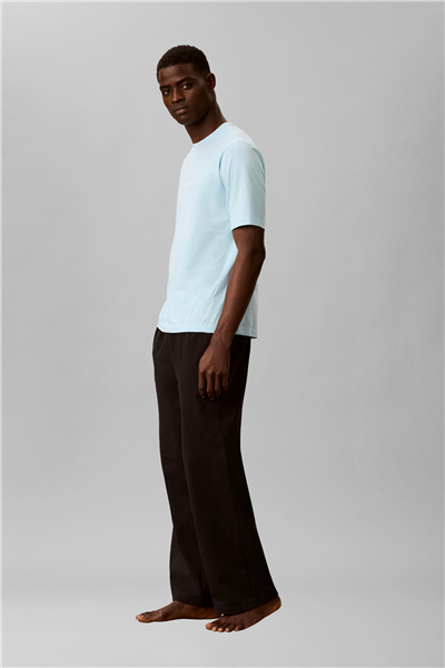 Calvin Klein S/S Crew Neck Erkek Bisiklet Yaka T-Shirt Mavi