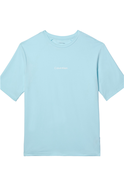 Calvin Klein S/S Crew Neck Erkek Bisiklet Yaka T-Shirt Mavi