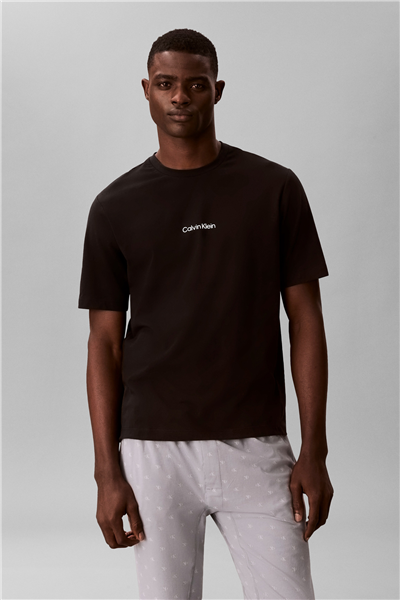 Calvin Klein S/S Crew Neck Erkek Bisiklet Yaka T-Shirt Siyah