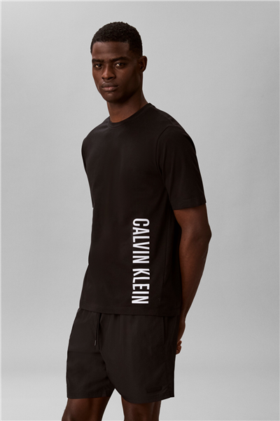 Calvin Klein S/S Crew Neck Erkek Bisiklet Yaka T-Shirt Siyah