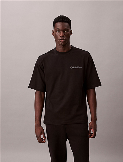 Calvin Klein S/S Crew Neck Erkek Pijama Üstü Siyah