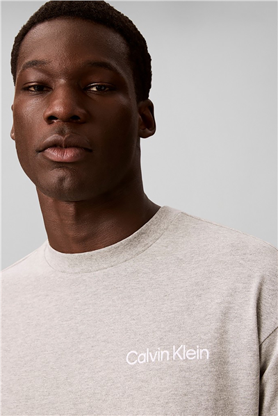 Calvin Klein S/S Crew Neck Erkek Pijama Üstü Gri