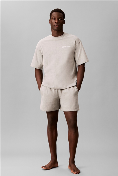 Calvin Klein S/S Crew Neck Erkek Pijama Üstü Gri