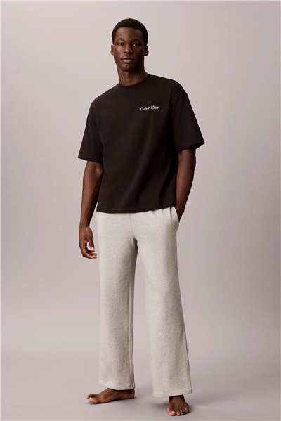 Calvin Klein S/S Crew Neck Erkek Pijama Üstü Siyah