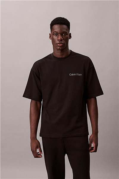 Calvin Klein S/S Crew Neck Erkek Pijama Üstü Siyah