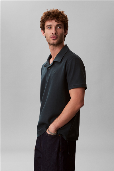 Calvin Klein Ss Easy Micro Waffle Erkek Polo Yaka T-Shirt