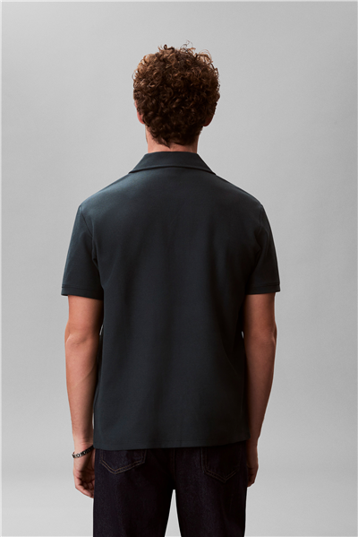 Calvin Klein Ss Easy Micro Waffle Erkek Polo Yaka T-Shirt