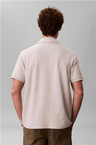 Calvin Klein Ss Easy Micro Waffle Erkek Polo Yaka T-Shirt