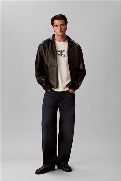 Calvin Klein Ss Ez Monogram Gifting Tee Erkek Bisiklet Yaka T-Shirt Beyaz