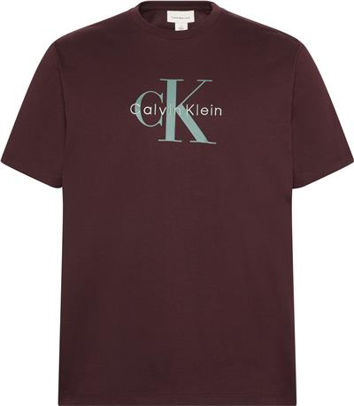 Calvin Klein Ss Hero Monologo Tee 20S Erkek Bisiklet Yaka T-Shirt Kırmızı