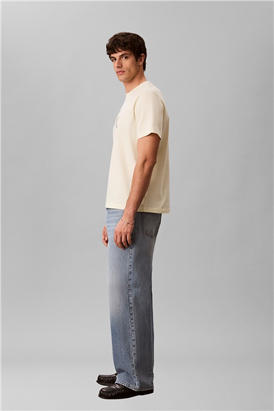 Calvin Klein Ss Hero Monologo Tee 20S Erkek Bisiklet Yaka T-Shirt Lacivert